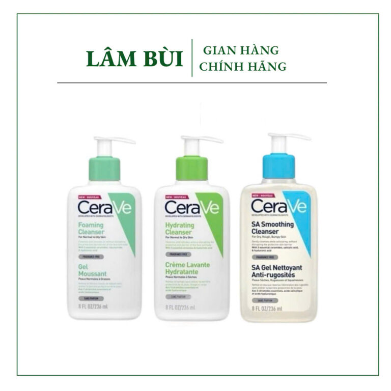 Sữa Rửa Mặt Cerave Foaming Cleanser Làm Sạch Sâu Cho Mọi Loại Da