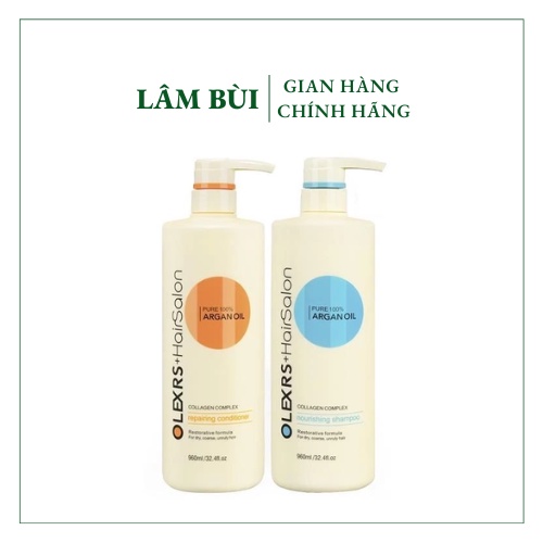 Cặp Dầu Gội Xả Olexrs Argan Oil Collagen 500ml
