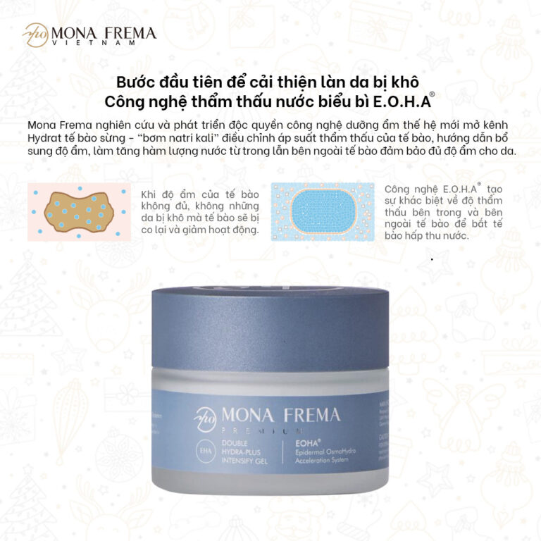 Kem Dưỡng ẩm cấp nước Mona Frema EHA Double Hydra Plus Intensify Gel 50g
