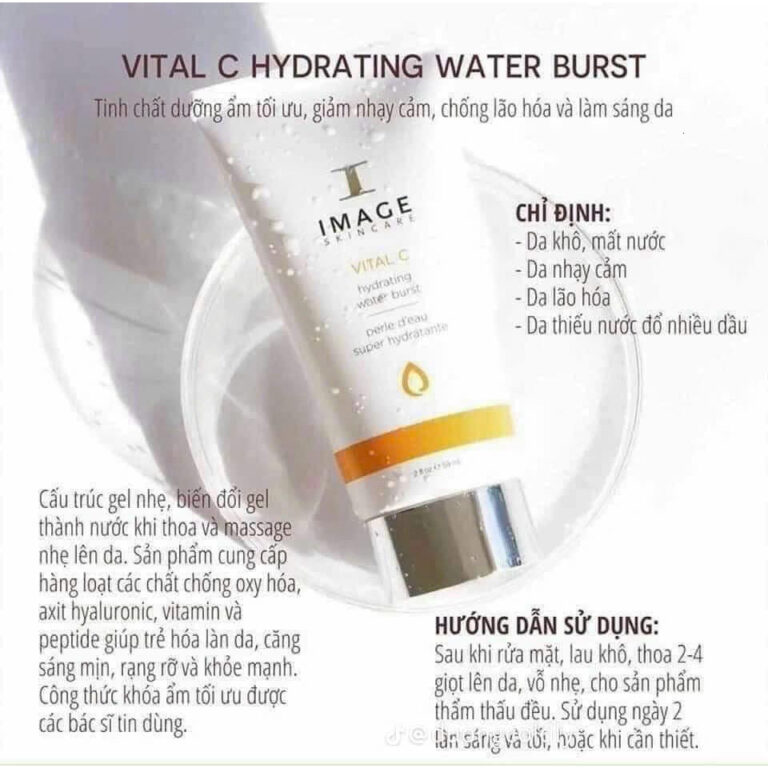 Tinh Chất Dưỡng Sáng Da Image Skincare Vital C Hydrating Water Burst 32ml