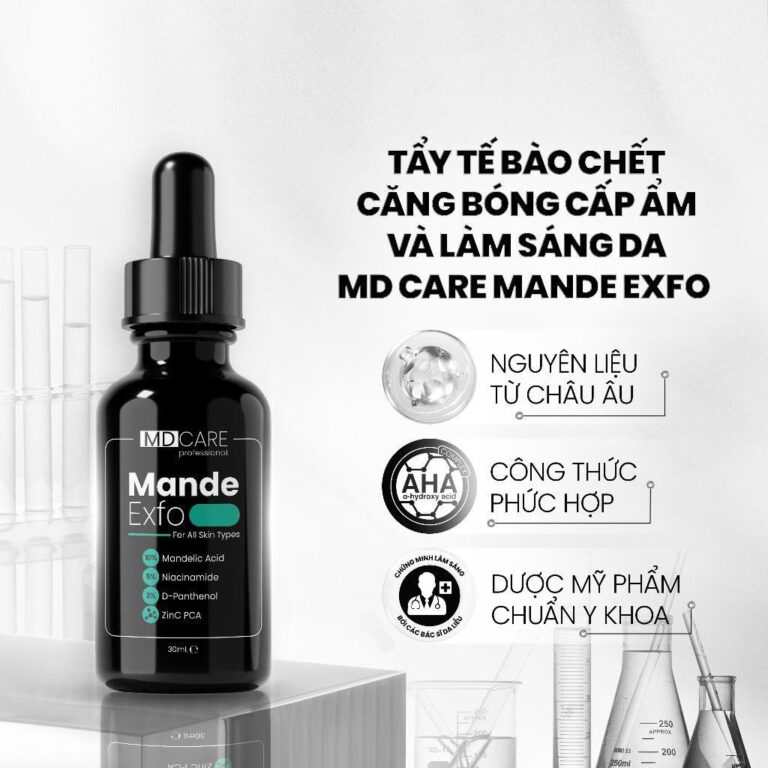 Tẩy Tế Bào Chết Căng Bóng, Cấp Ẩm Và Làm Sáng Da MD Care Mande Exfo 30ml