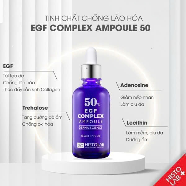 Tinh Chất HISTOLAB EGF Complex Ampoule 50% 50ml Chống Lão Hoá Cao Cấp
