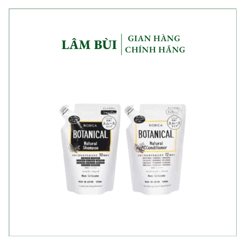 Gội Xả Botanical Organic Giảm Gãy Rụng Tóc 400ml Nhật Bản