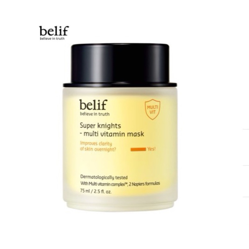 [Đủ Bill] Mặt nạ ngủ dưỡng ẩm và phục hồi da chuyên sâu belif Multi Vitamin Mask 75ml