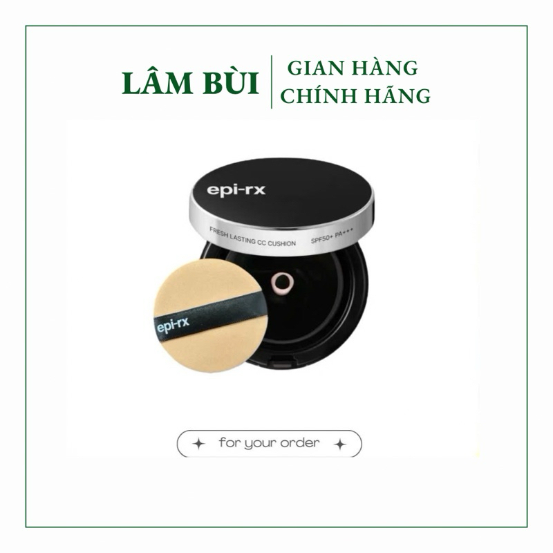 [Date 10/26]Phấn nước EPI-RX Fresh Lasting CC Cushion Spf 50+ PA+++ tone 21