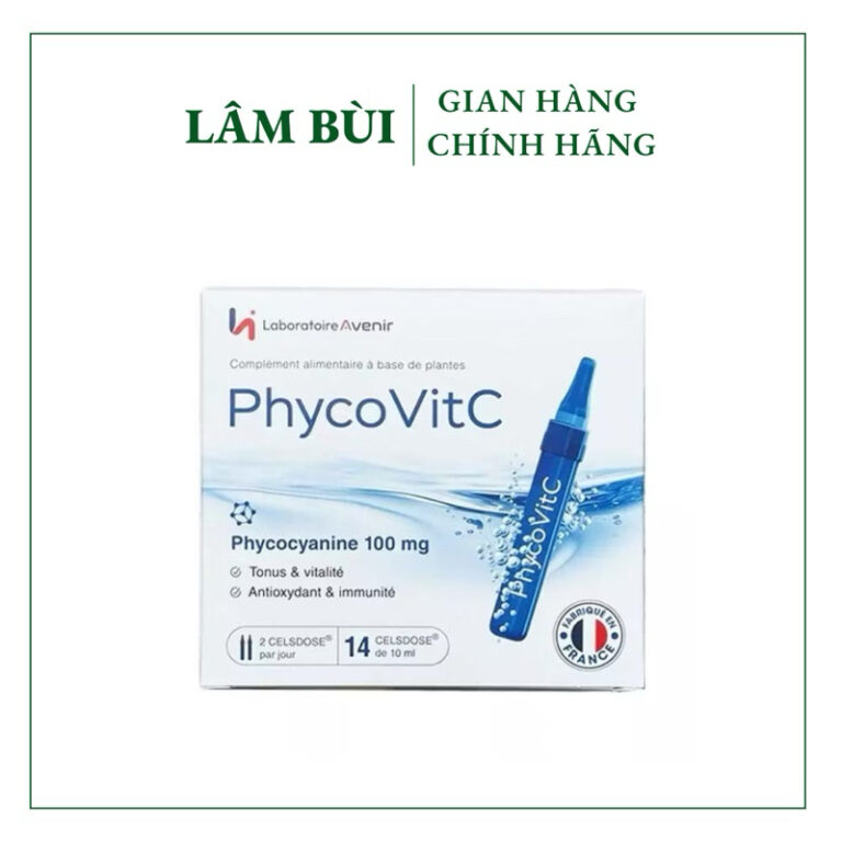 [Công ty ]Tảo tươi Phyco VitC – hàng Pháp – hộp 14 ống, 10ml/ống