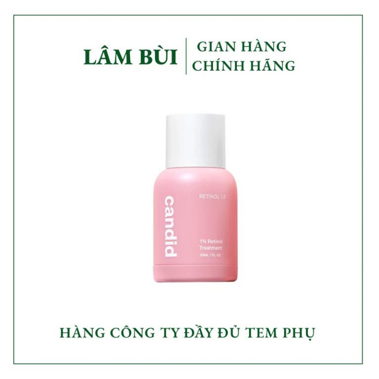[Công ty ] Tinh Chất Retinol Candid 0,5% ,1% Retinol 30ml – Chống lão hóa, căng bóng da