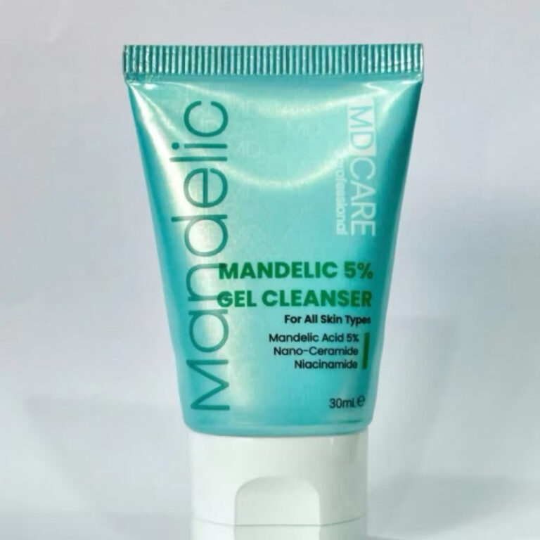 (MiniSize- tặng 1 mask) Sữa Rửa Mặt Dạng Gel MD CARE Mandelic mini 5% Làm Sạch Sâu, Tẩy Tế Bào Chết