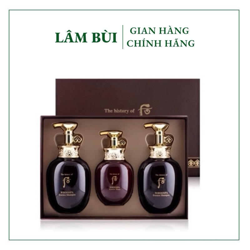 Set Dầu gội Whoo Spa Essence Shampoo Chăm Sóc Da Đầu Phục Hồi Tóc Hư Tổn