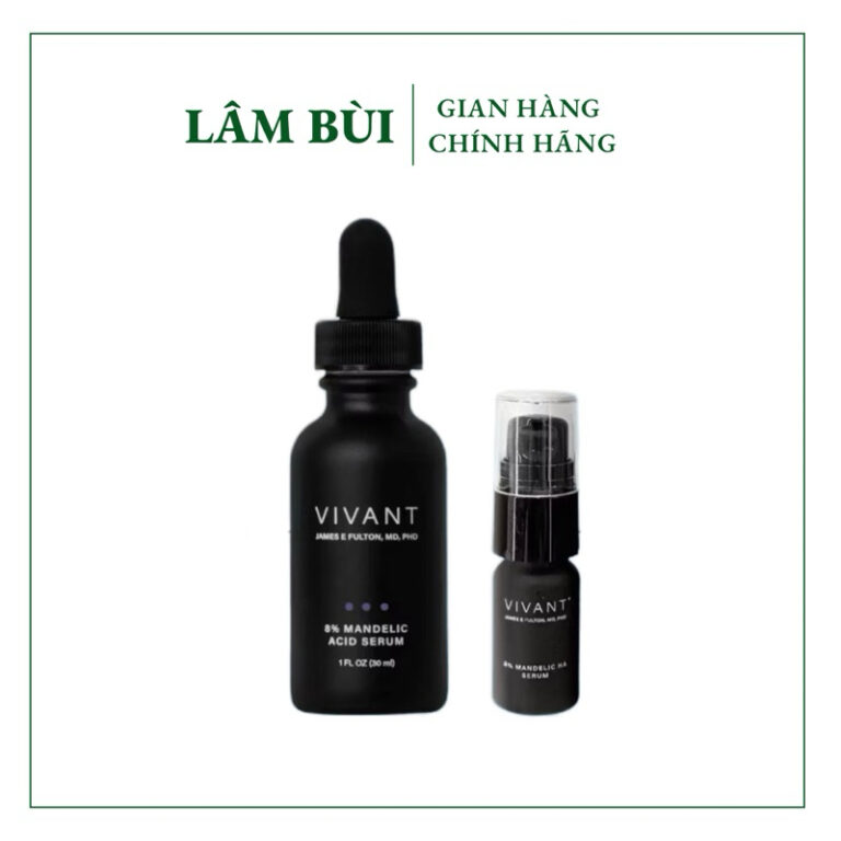 [Hàng Công Ty] Serum Vivant Skincare 8% Mandelic Acid – Acid 3-in-1 Giảm Mụn, Mờ Thâm, Chống Lão Hóa