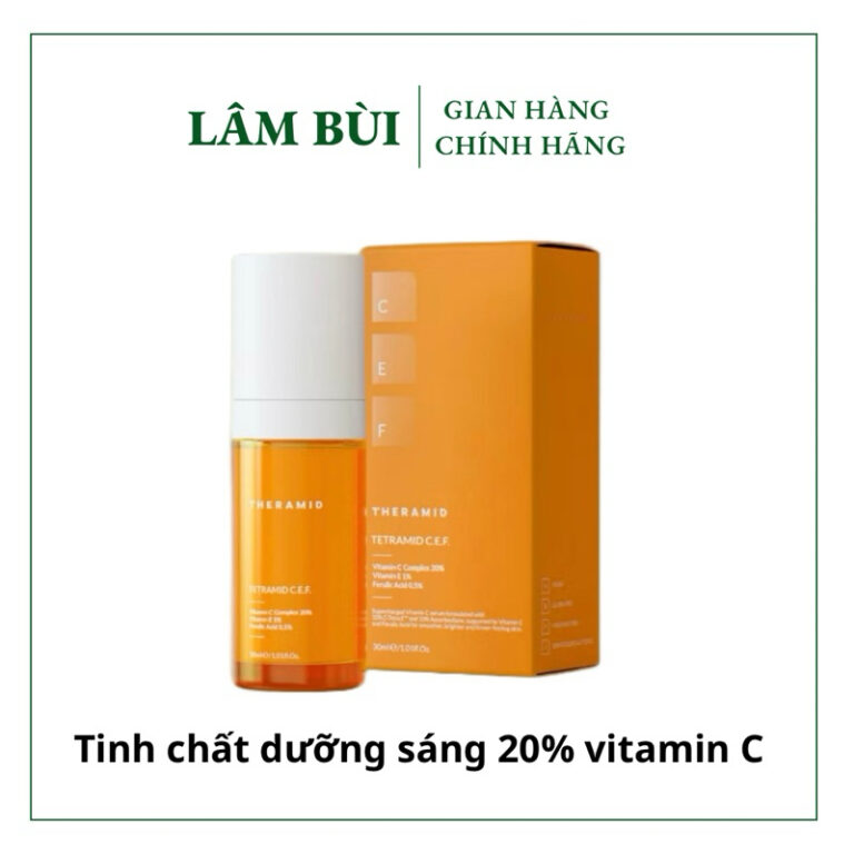 [Công ty chính hãng] Serum Theramid Tetramid C.E.F 30ml – Tinh chất Vitamin C 20% chống oxy hoá và dưỡng sáng da