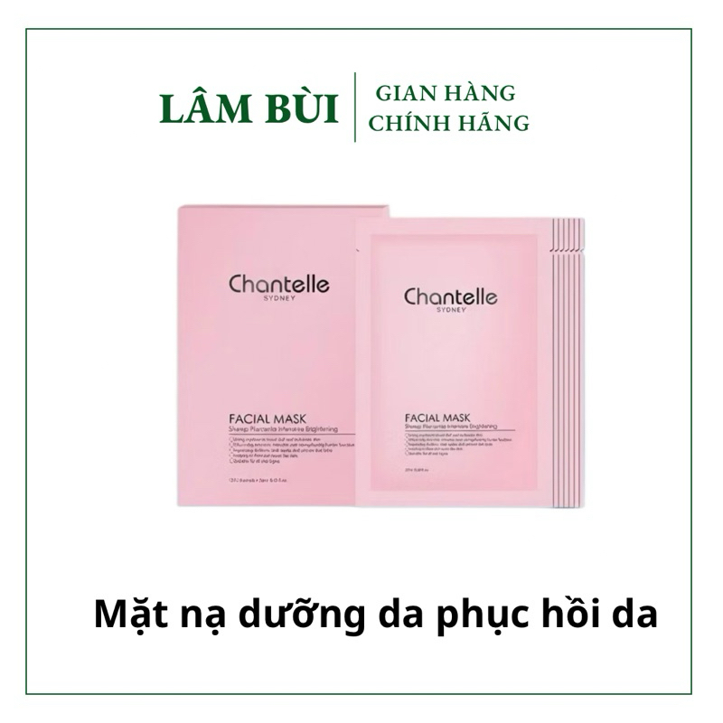[HÀNG CÔNG TY] Mặt Nạ Chantelle Sydney Facial Mask Cấp Ẩm, Dưỡng Trắng, Phục Hồi Da