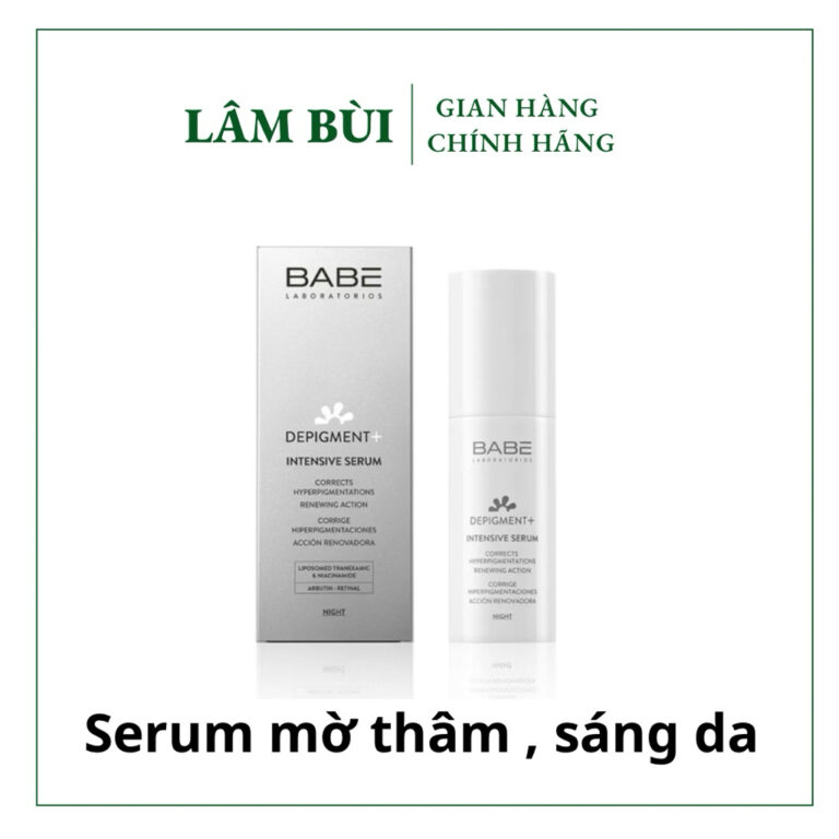 [Fullsize + Công ty] Tinh chất Babe DEPIGMENT+ Intensive dưỡng sáng da và mờ thâm sạm 30ml – Lâm Bùi Cosmetics