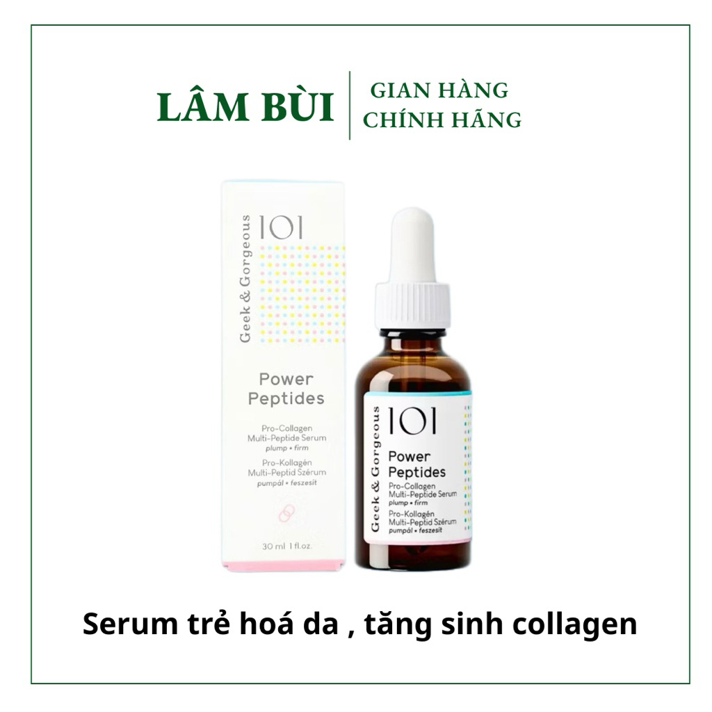 [Hàng công ty]Serum Geek & Gorgeous Power Peptides 30ml