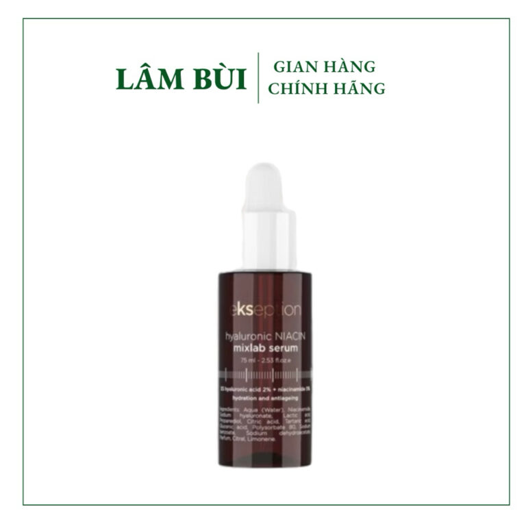 Serum Ekseption Hyaluronic NIACIN Mixlab Serum 75ml Serum giảm thâm mụn, hỗ trợ thu nhỏ lỗ chân lông