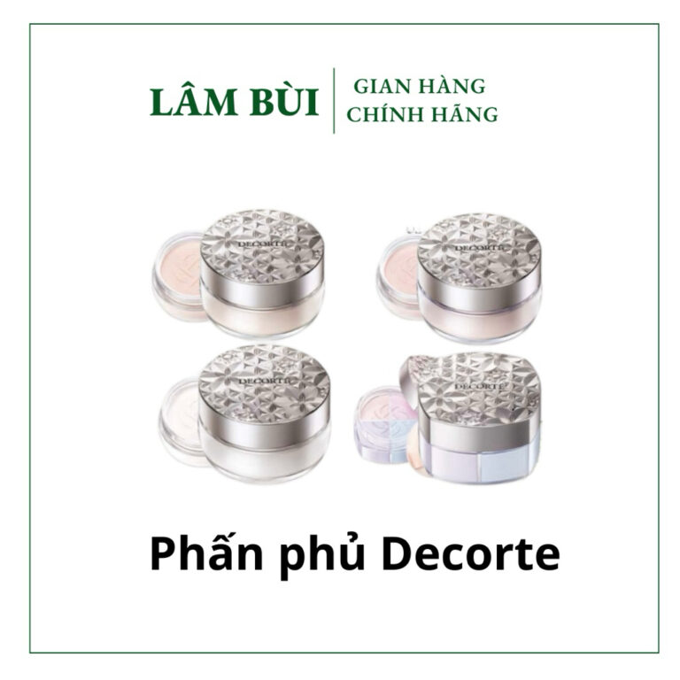 [Cty] Phấn Phủ DECORTÉ Loose Powder Kiềm Dầu, Nền Mịn Mượt Trong Suốt, Lâu Trôi 12 Giờ Kose Nhật Bản 20G