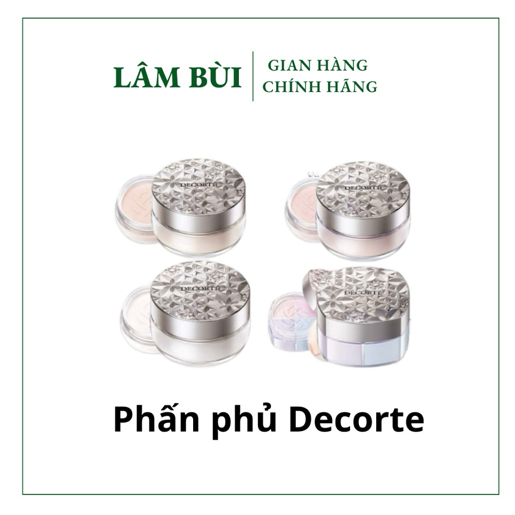 [Cty] Phấn Phủ DECORTÉ Loose Powder Kiềm Dầu, Nền Mịn Mượt Trong Suốt, Lâu Trôi 12 Giờ Kose Nhật Bản 20G