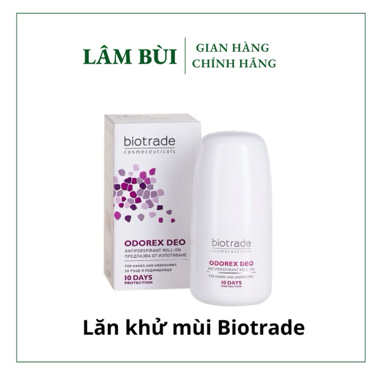 Lăn Khử Mùi Biotrade Odorex Deo Antiperspirant Roll On lòng bàn tay và nách Biotrade