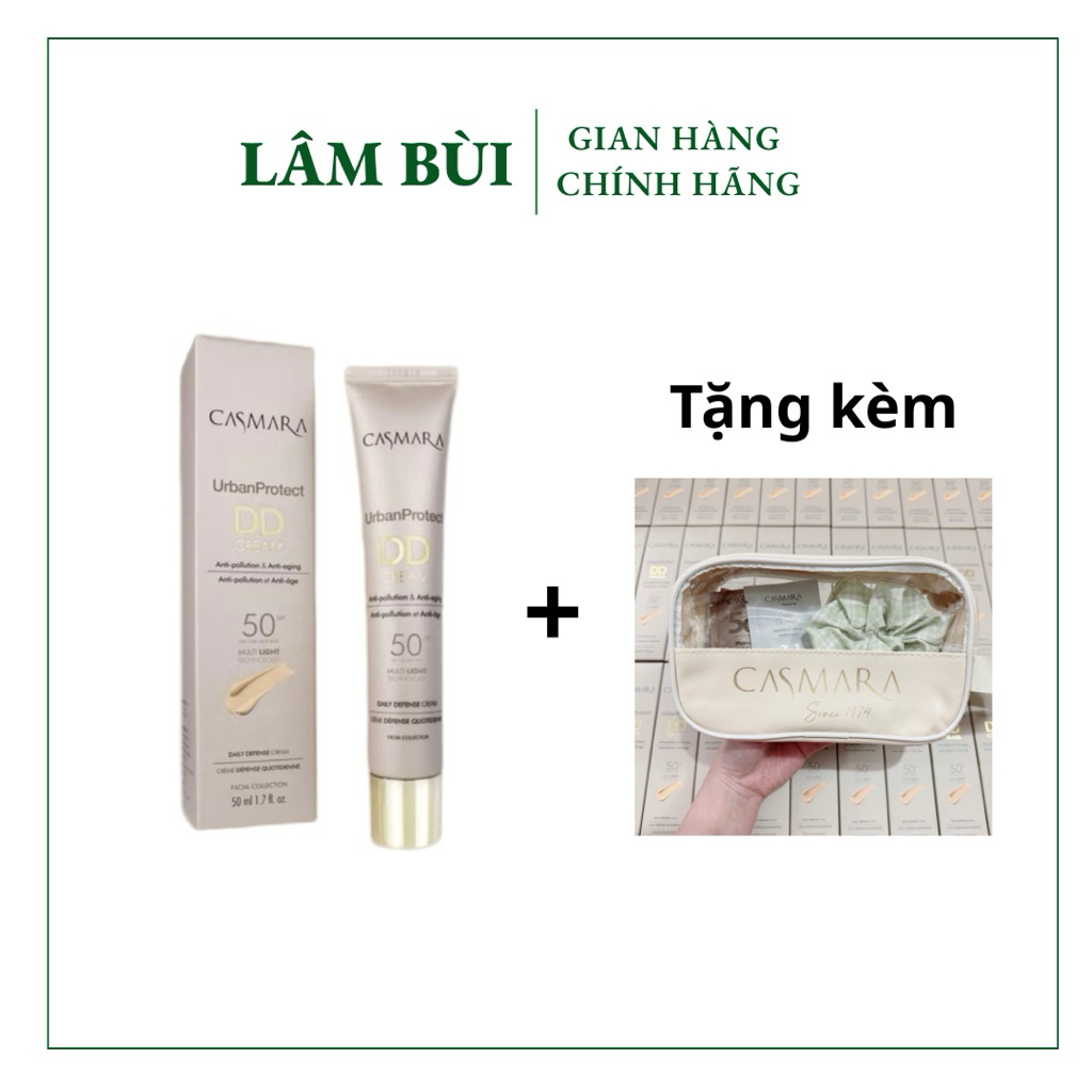 [Đại lý chính hãng] Casmara DD Cream Urban Protect SPF50 chống nắng, nâng tone tự nhiên 50ml