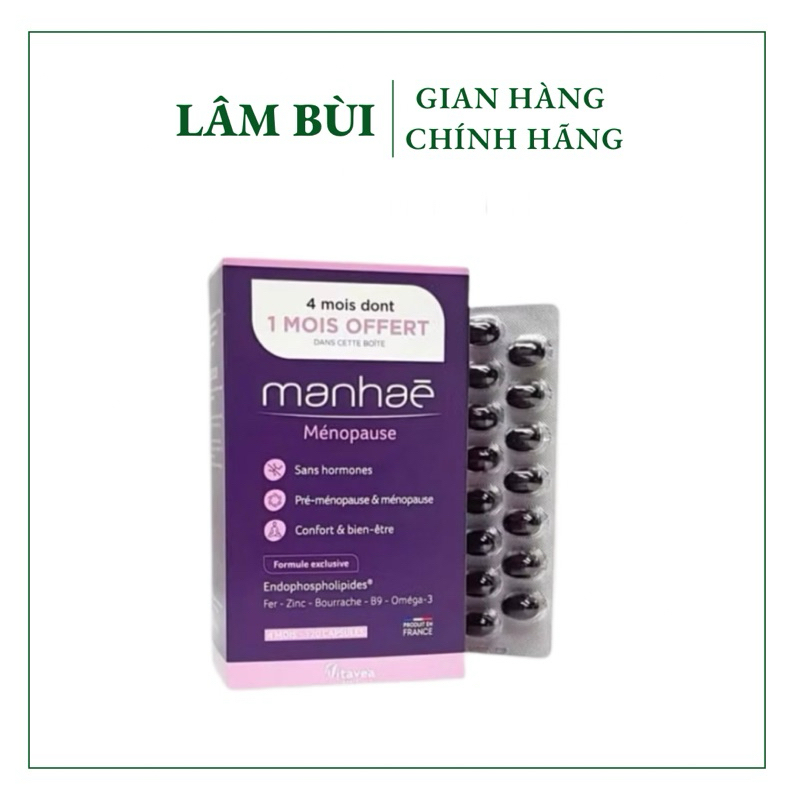 [ HÀNG CÔNG TY ] Viên uống MANHAE bổ sung nội tiết tố nữ, không chứa mầm đậu nành