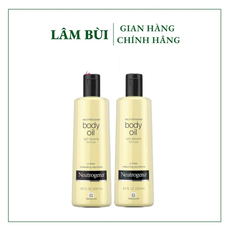 Dưỡng ẩm body oil Neutrogen 250ml đủ bill