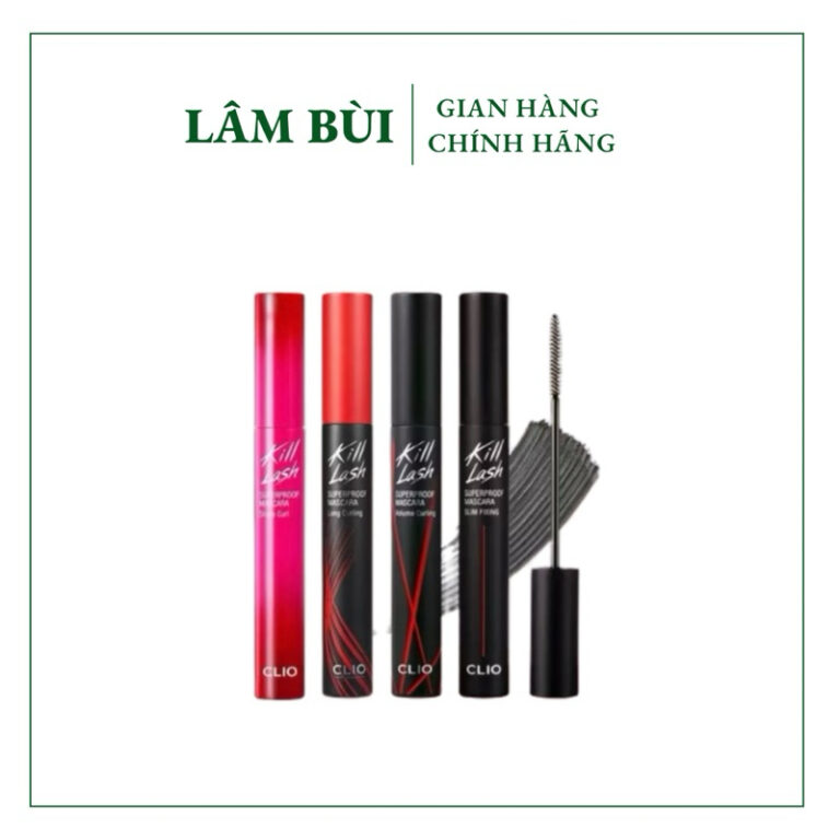 [Bill duty ] Mascara Clio chuốt mi dài và dày, cong mi chống thấm nước lâu trôi
