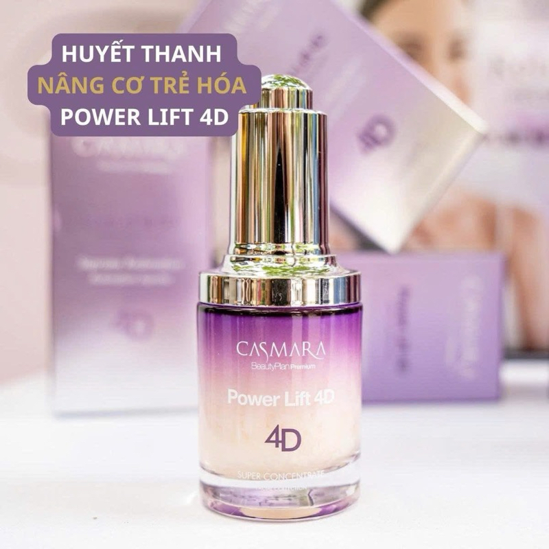 [HÀNG CÔNG TY] HUYẾT THANH SIÊU CÔ ĐẶC NÂNG CƠ CASMARA POWER LIFT 4D 30ML