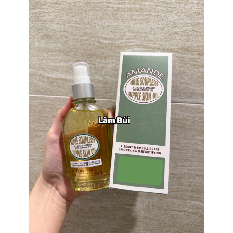 [ĐỦ BILL ] Dầu Dưỡng Thể L’Occitane Almond Supple Skin Oil Cấp Ẩm, Giảm Rạn Da, Căng Bóng Da Lâm Bùi Cosmetics