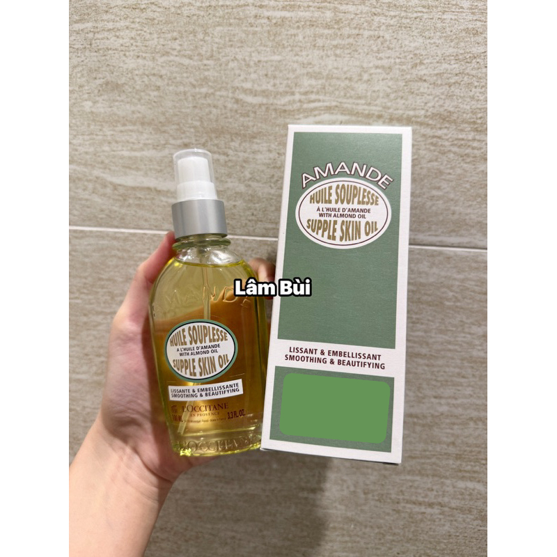 [ĐỦ BILL ] Dầu Dưỡng Thể L’Occitane Almond Supple Skin Oil Cấp Ẩm, Giảm Rạn Da, Căng Bóng Da Lâm Bùi Cosmetics